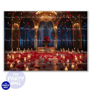 La Bella y la Bestia - Funda para mampara cuadrada o rectangular Cuadrado o Rectangular