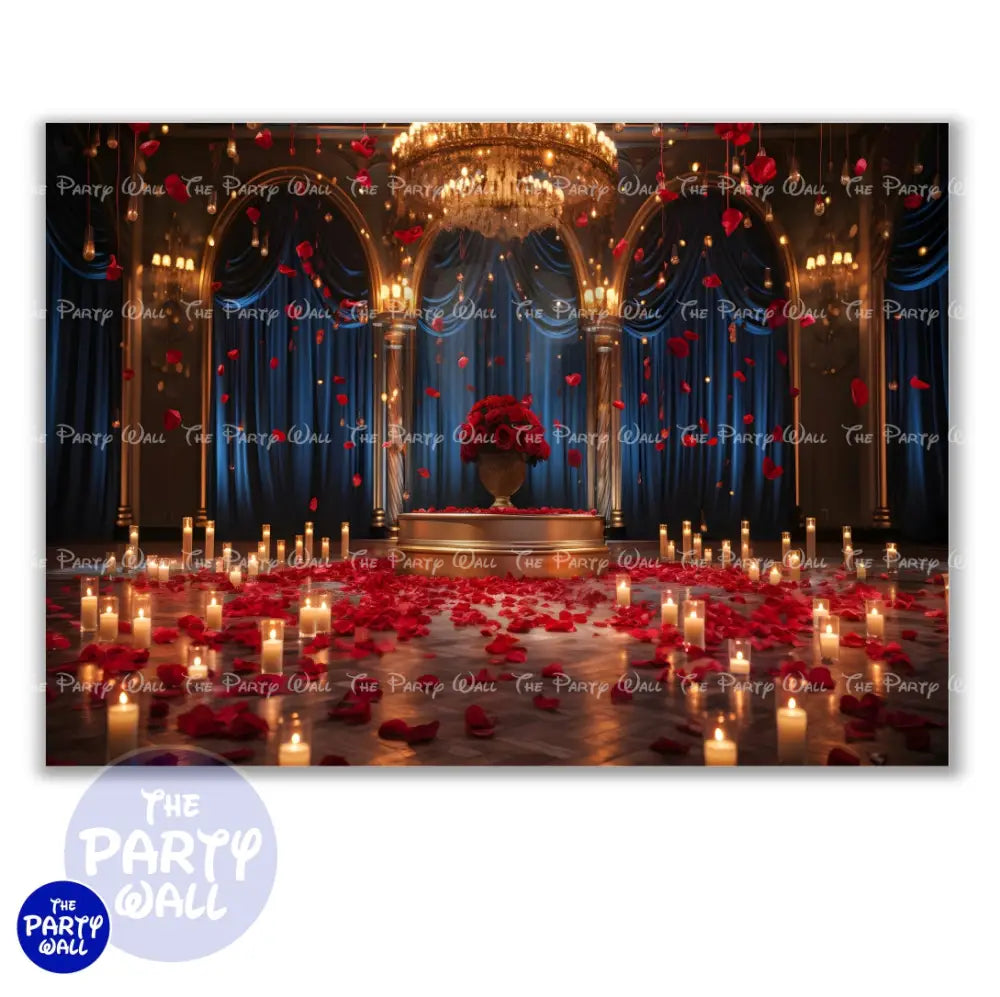 La Bella y la Bestia - Funda para mampara cuadrada o rectangular Cuadrado o Rectangular