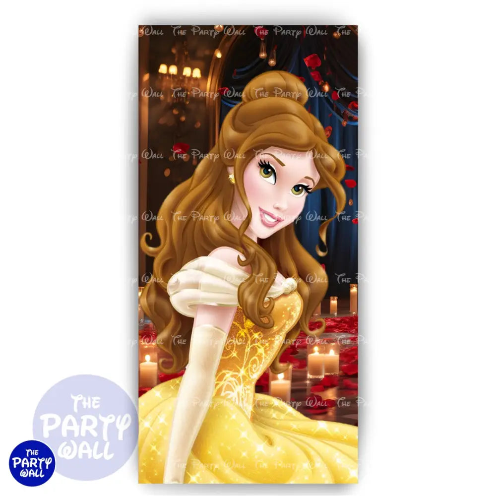 La Bella y la Bestia - Funda para mampara de punta redonda o rectangular Mampara de punta redonda