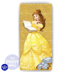 La Bella y la Bestia - Funda para mampara de punta redonda o rectangular Mampara de punta redonda