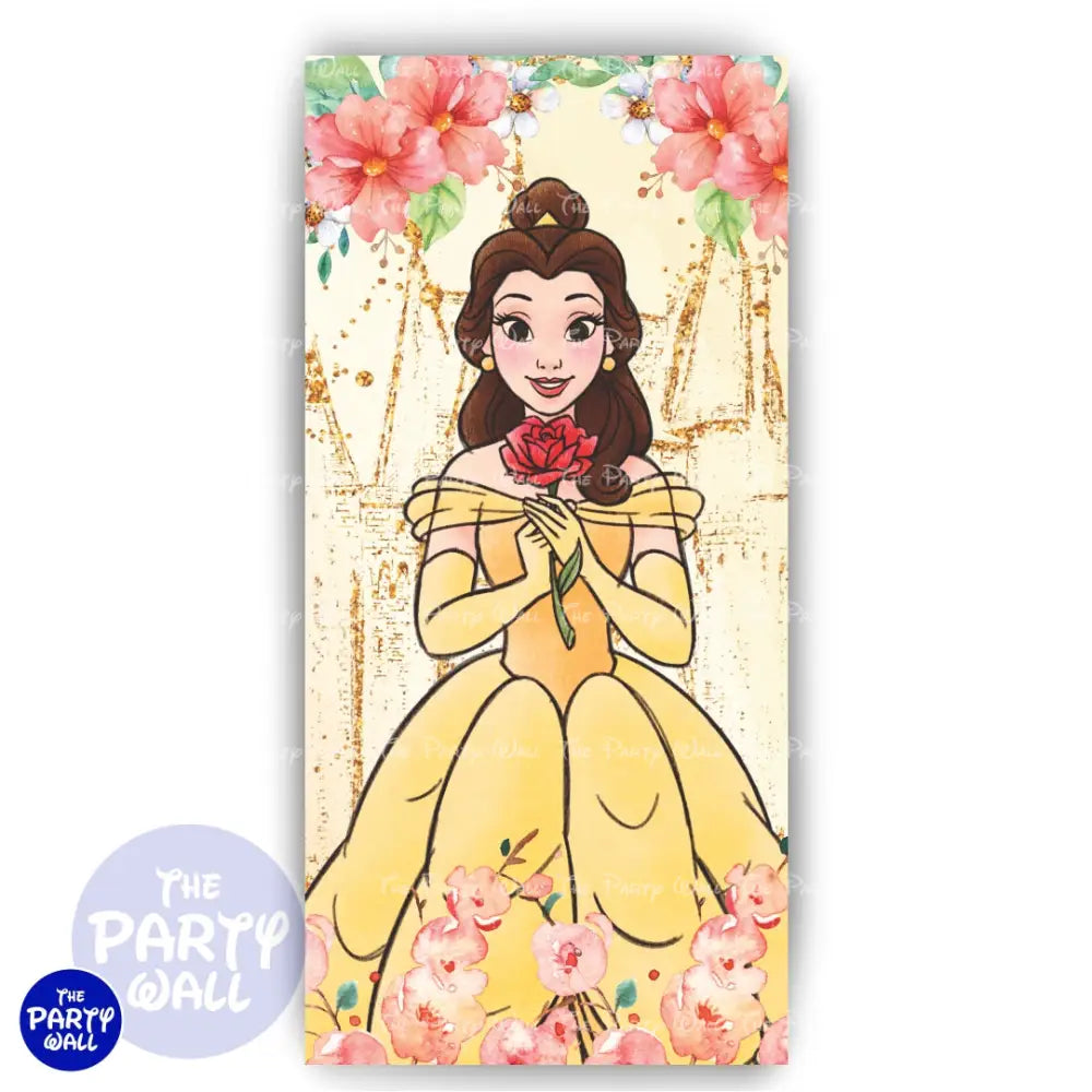 La Bella y la Bestia - Funda para mampara de punta redonda o rectangular Mampara de punta redonda