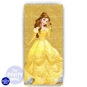 La Bella y la Bestia - Funda para mampara de punta redonda o rectangular Mampara de punta redonda