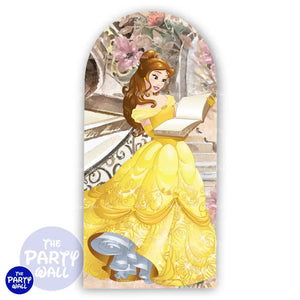 La Bella y la Bestia - Funda para mampara de punta redonda o rectangular Mampara de punta redonda