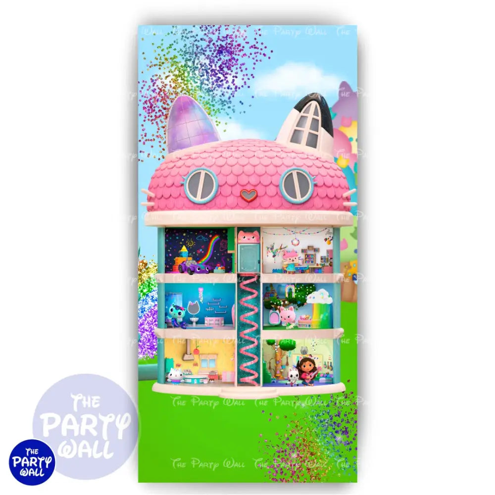 La Casa de Gabby - Funda para mampara de punta redonda o rectangular Mampara de punta redonda