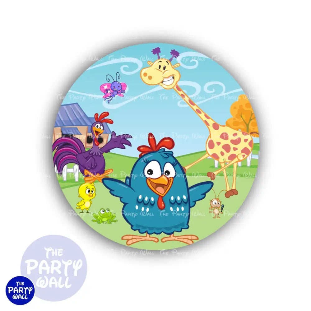 La Gallina Pintadita - Funda para mampara circular Circular