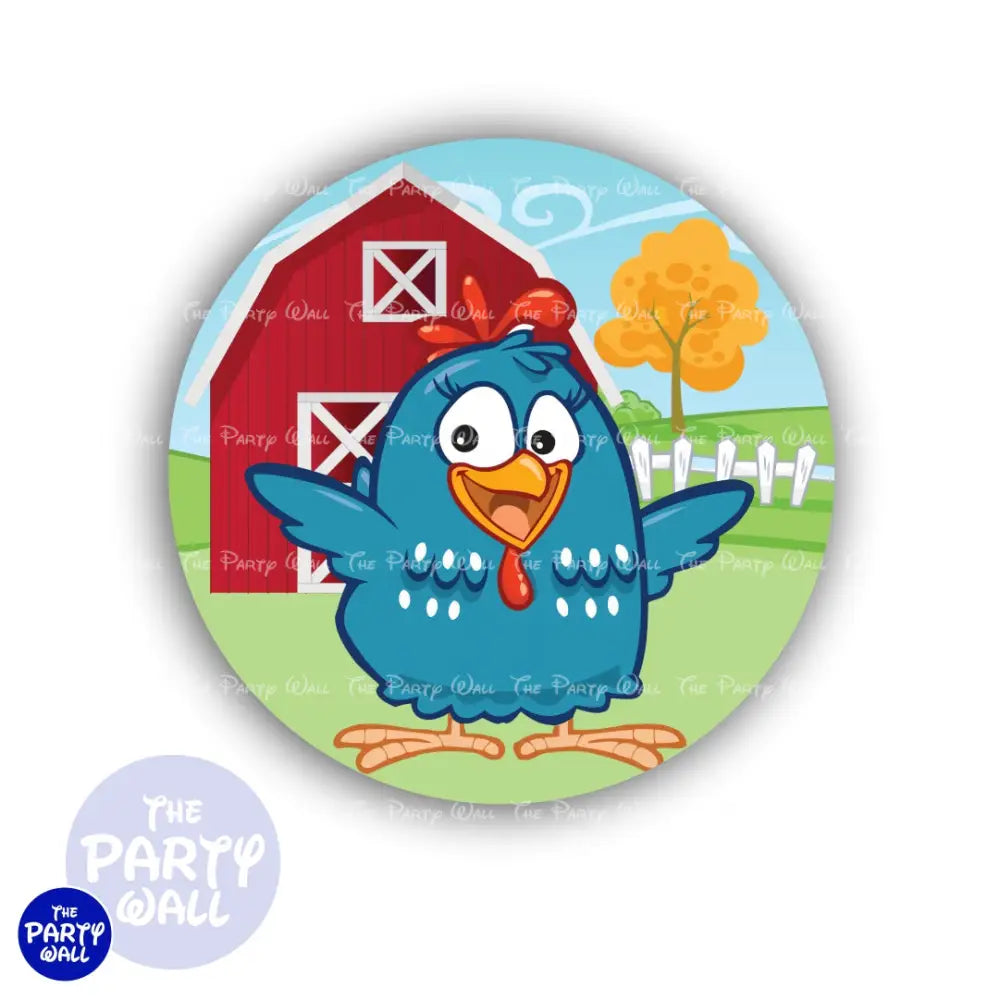 La Gallina Pintadita - Funda para mampara circular Circular