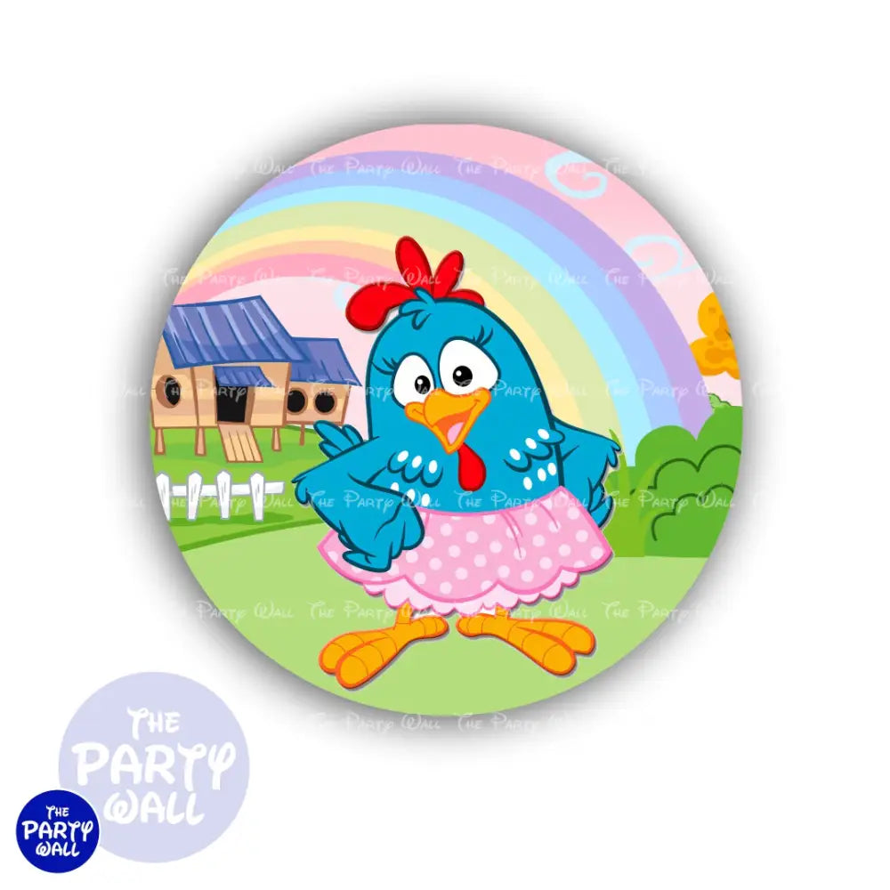 La Gallina Pintadita - Funda para mampara circular Circular