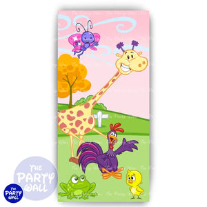 La Gallina Pintadita - Funda para mampara de punta redonda o rectangular Mampara de punta redonda