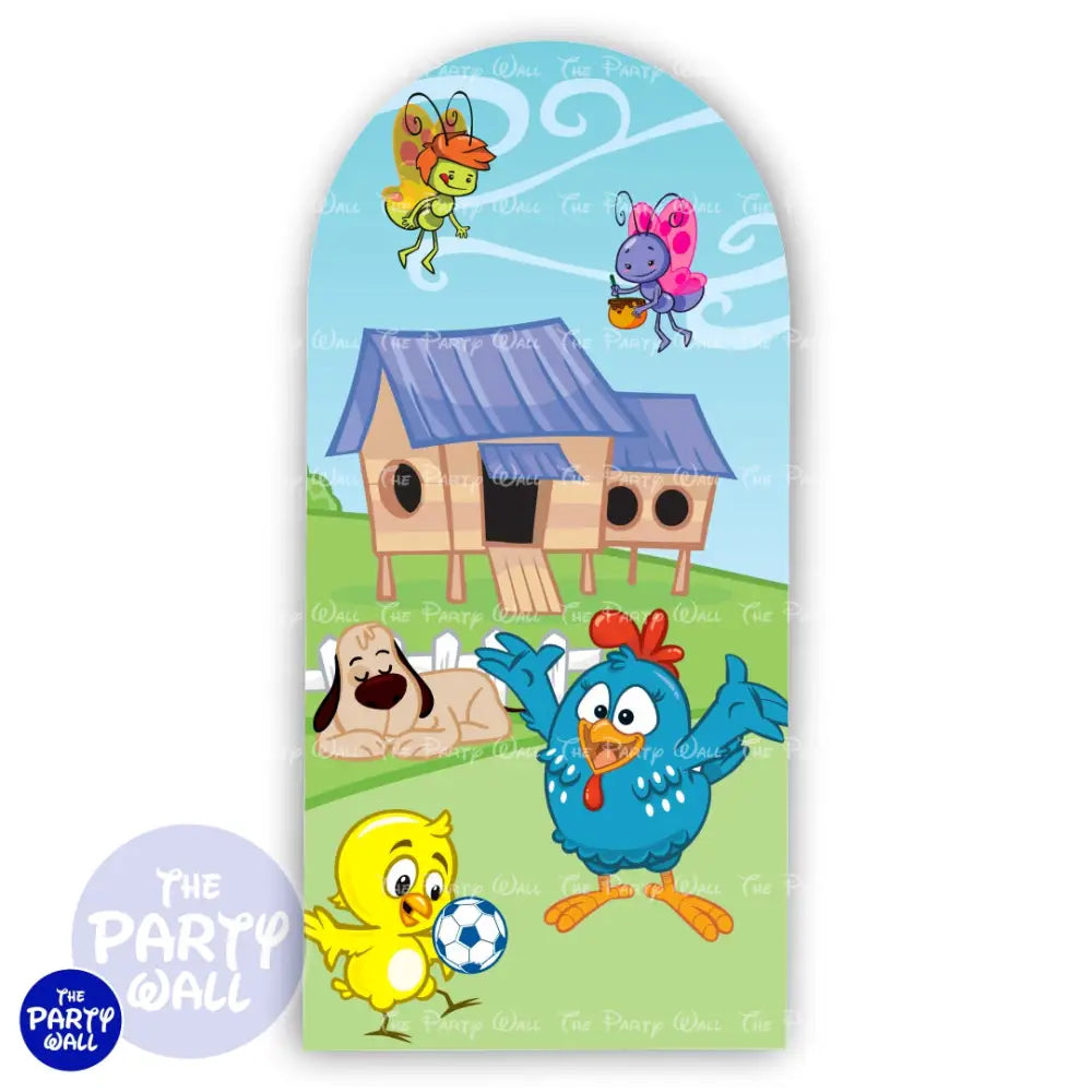 La Gallina Pintadita - Funda para mampara de punta redonda o rectangular Mampara de punta redonda