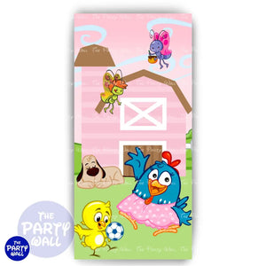 La Gallina Pintadita - Funda para mampara de punta redonda o rectangular Mampara de punta redonda