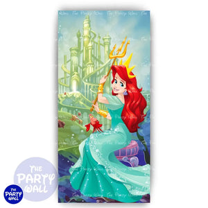 La Sirenita - Funda para mampara de punta redonda o rectangular Mampara de punta redonda