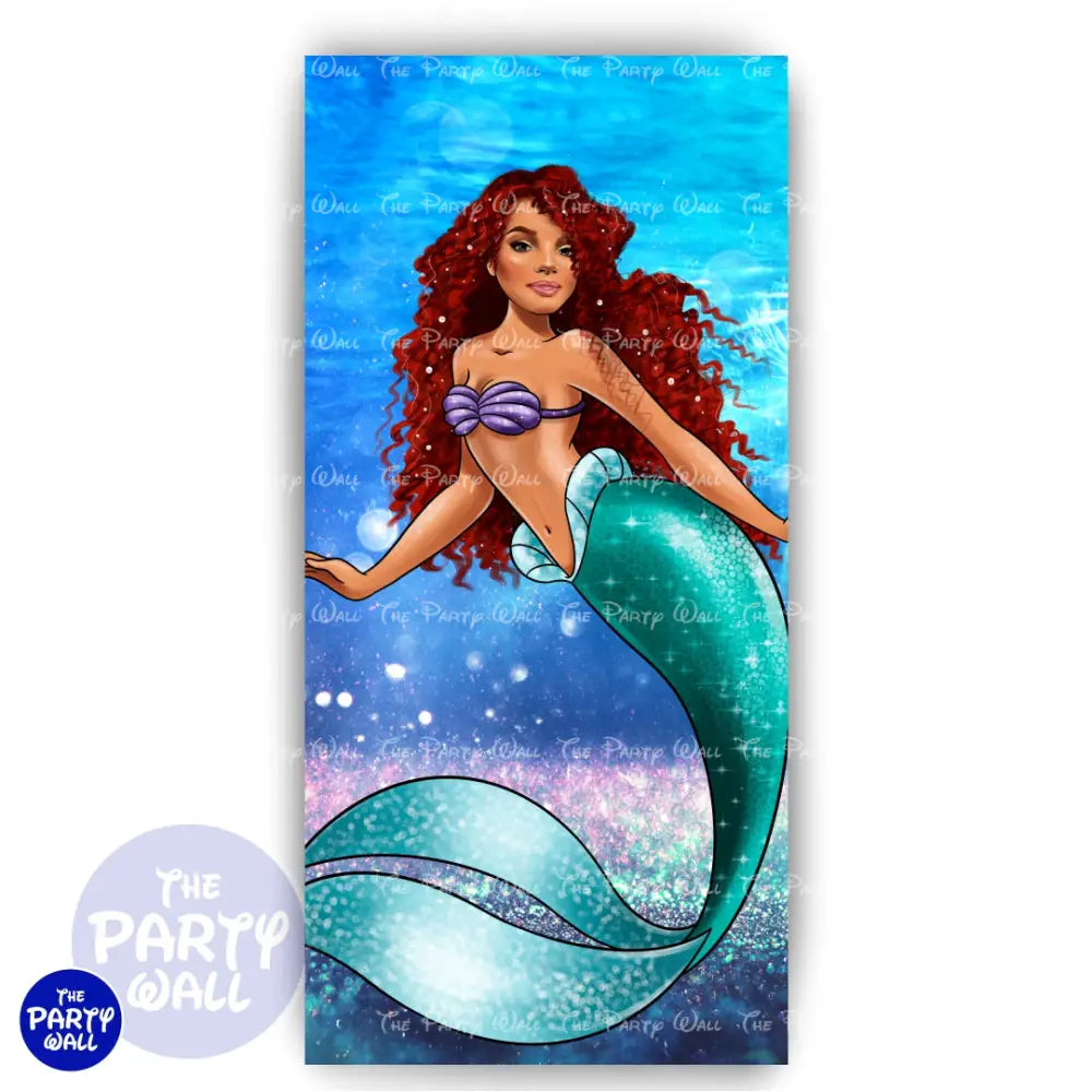 La Sirenita - Funda para mampara de punta redonda o rectangular Mampara de punta redonda