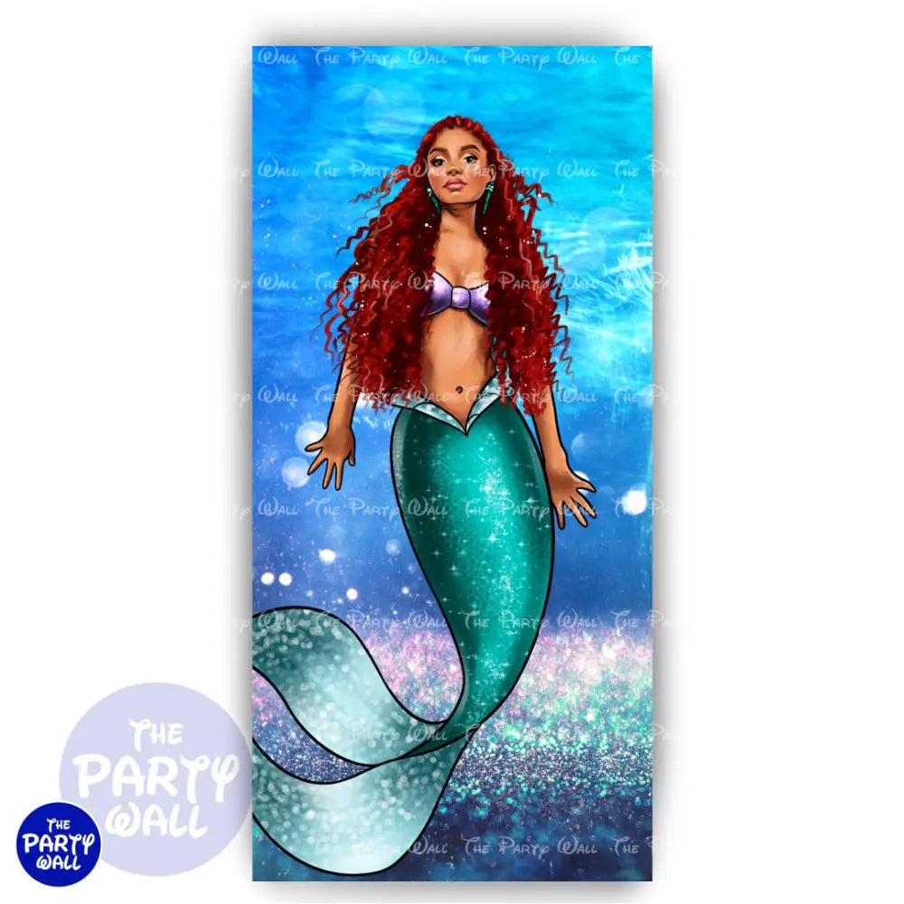 La Sirenita - Funda para mampara de punta redonda o rectangular Mampara de punta redonda