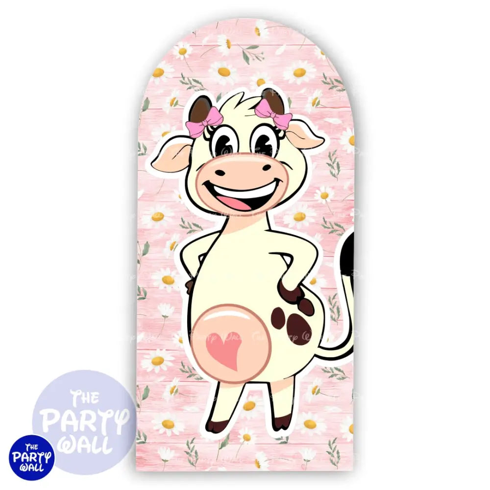 La Vaca Lola - Funda para mampara de punta redonda o rectangular Mampara de punta redonda