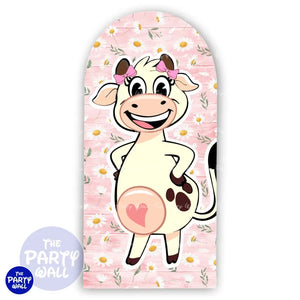 La Vaca Lola - Funda para mampara de punta redonda o rectangular Mampara de punta redonda