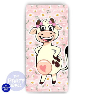 La Vaca Lola - Funda para mampara de punta redonda o rectangular Mampara de punta redonda