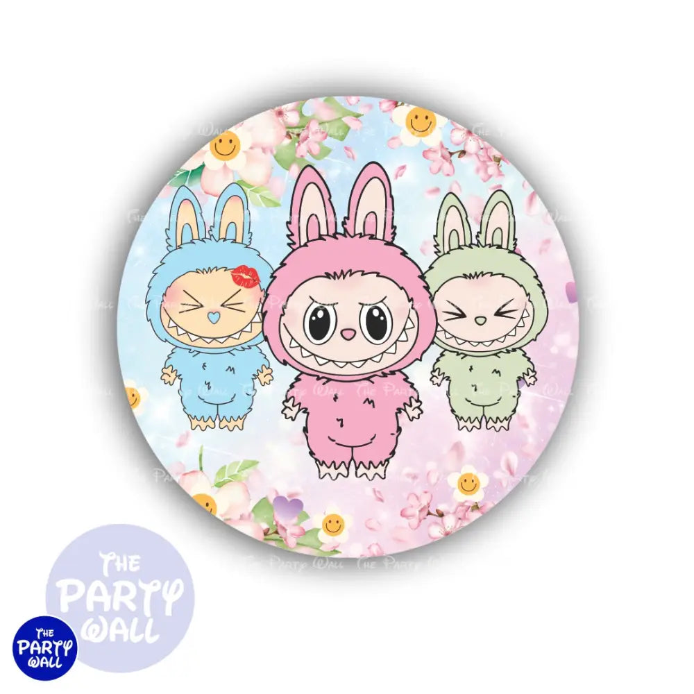 Labubu - Funda para mampara circular Circular