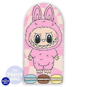 Labubu - Funda para mampara de punta redonda o rectangular Mampara de punta redonda