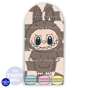 Labubu - Funda para mampara de punta redonda o rectangular Mampara de punta redonda