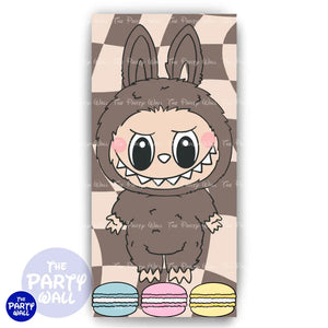 Labubu - Funda para mampara de punta redonda o rectangular Mampara de punta redonda