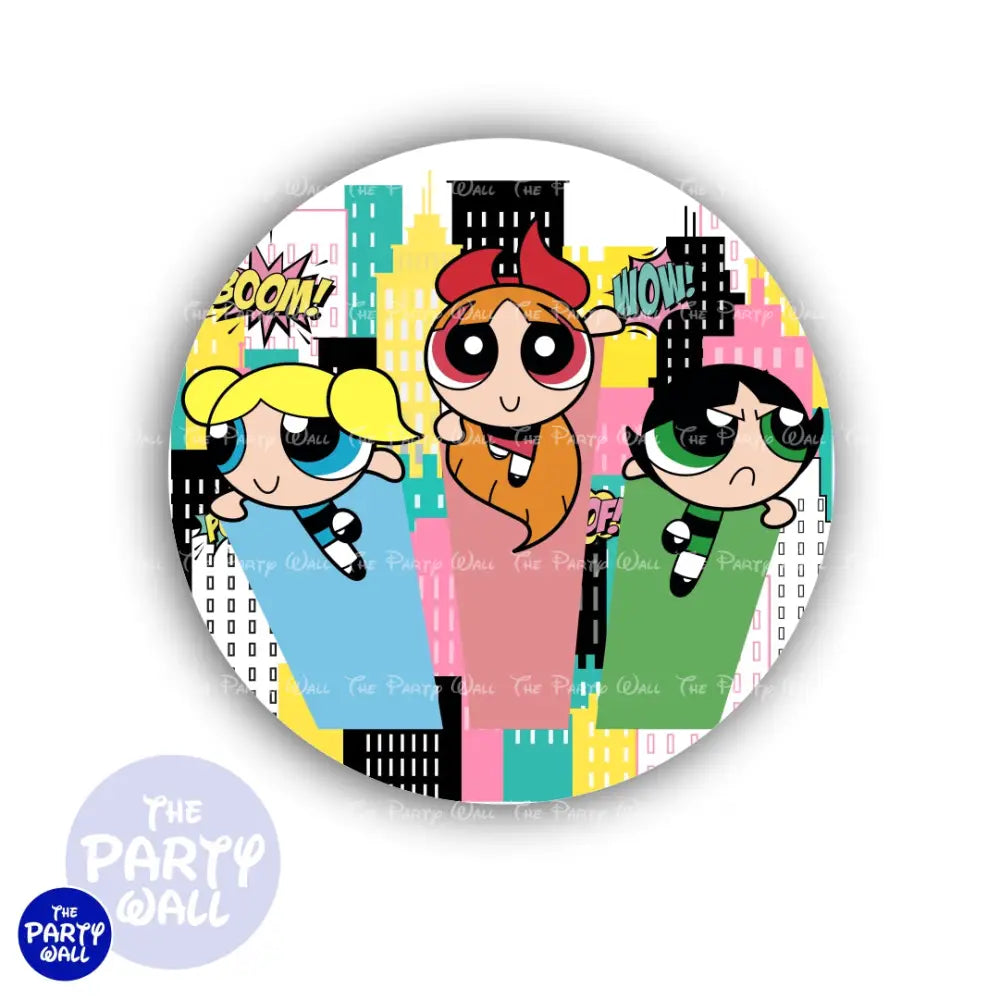 Las Chicas Superpoderosas - Funda para mampara circular Circular