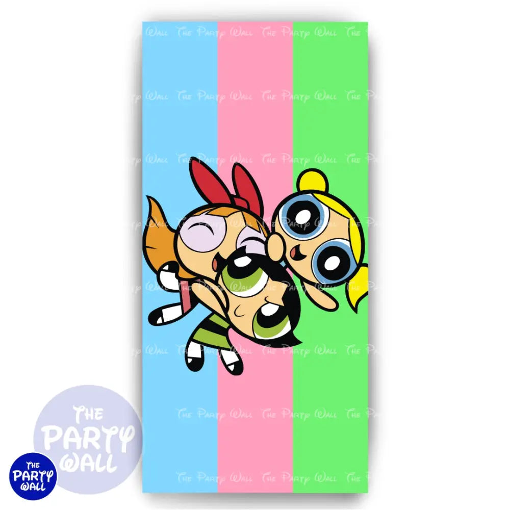 Las Chicas Superpoderosas - Funda para mampara de punta redonda o rectangular Mampara de punta redonda