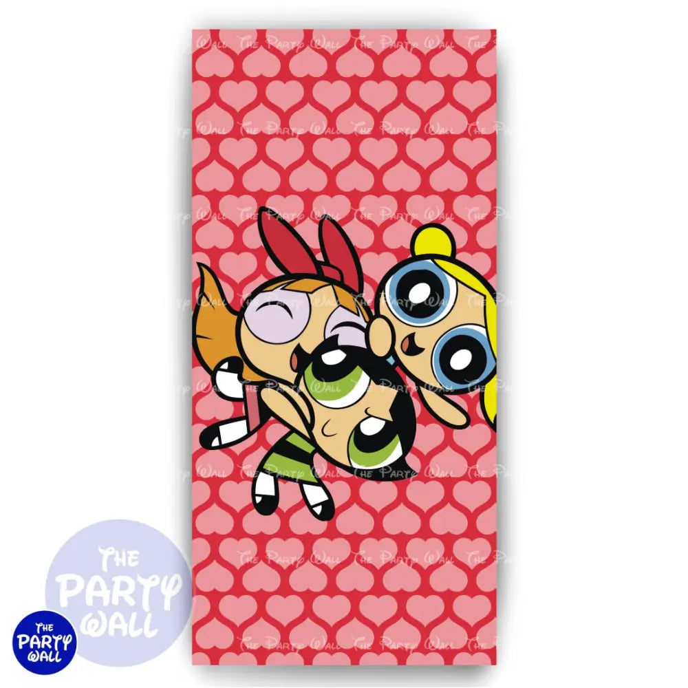 Las Chicas Superpoderosas - Funda para mampara de punta redonda o rectangular Mampara de punta redonda