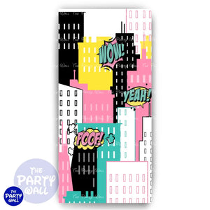 Las Chicas Superpoderosas - Funda para mampara de punta redonda o rectangular Mampara de punta redonda