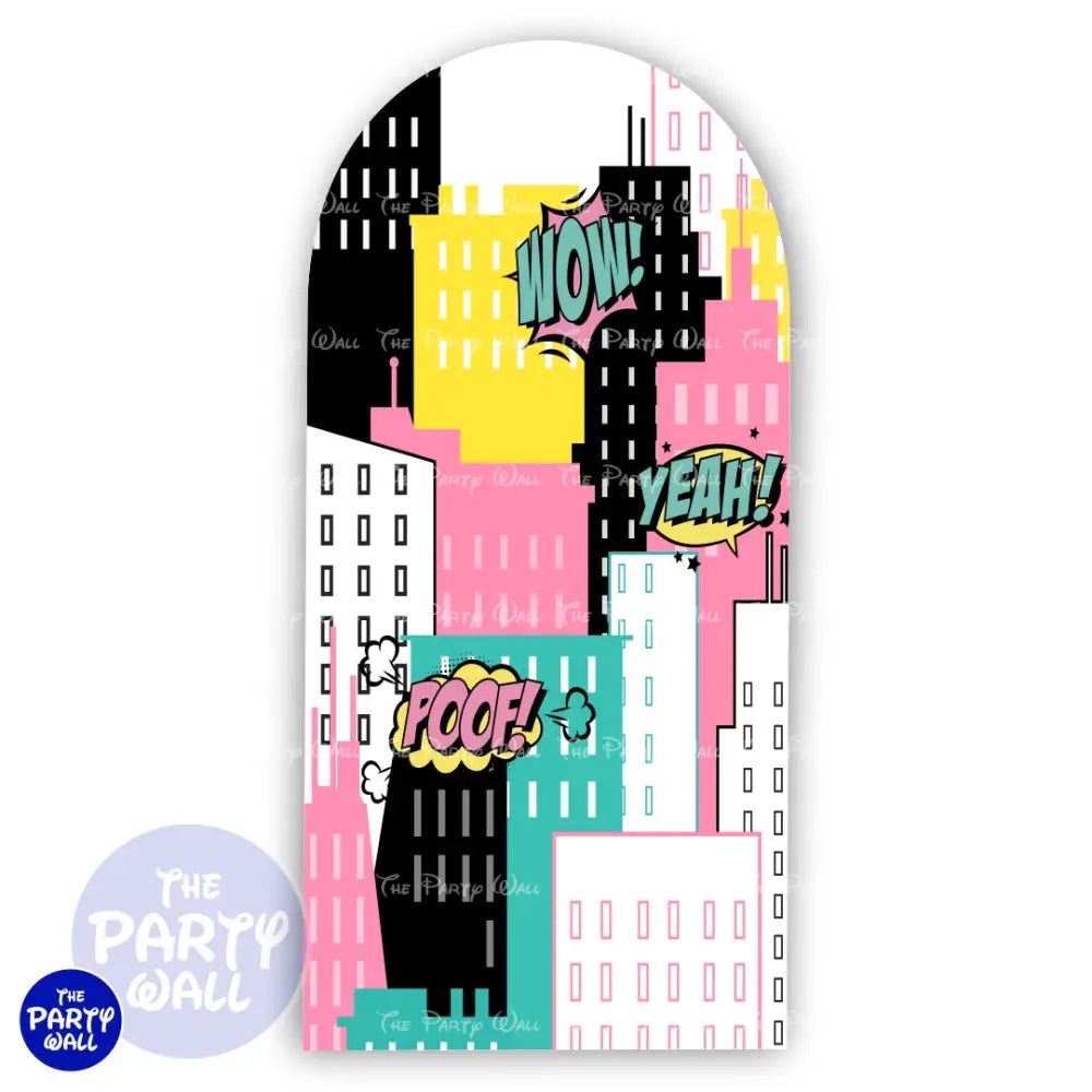 Las Chicas Superpoderosas - Funda para mampara de punta redonda o rectangular Mampara de punta redonda