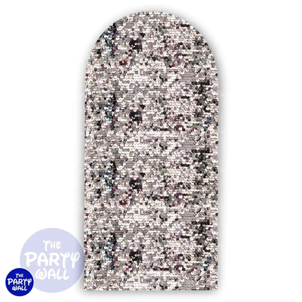 Lentejuela - Funda para mampara de punta redonda o rectangular Mampara de punta redonda