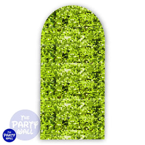 Lentejuela - Funda para mampara de punta redonda o rectangular Mampara de punta redonda