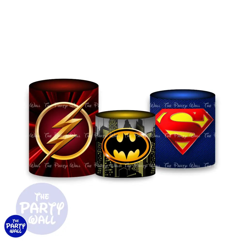Liga de la Justicia - Fundas para cilindros Cilindros