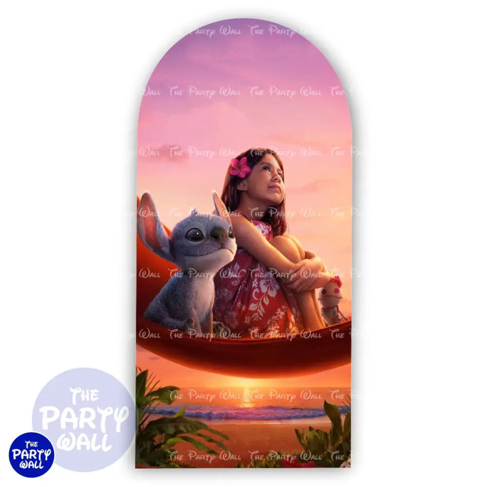 Lilo y Stitch - Funda para mampara de punta redonda o rectangular Mampara de punta redonda