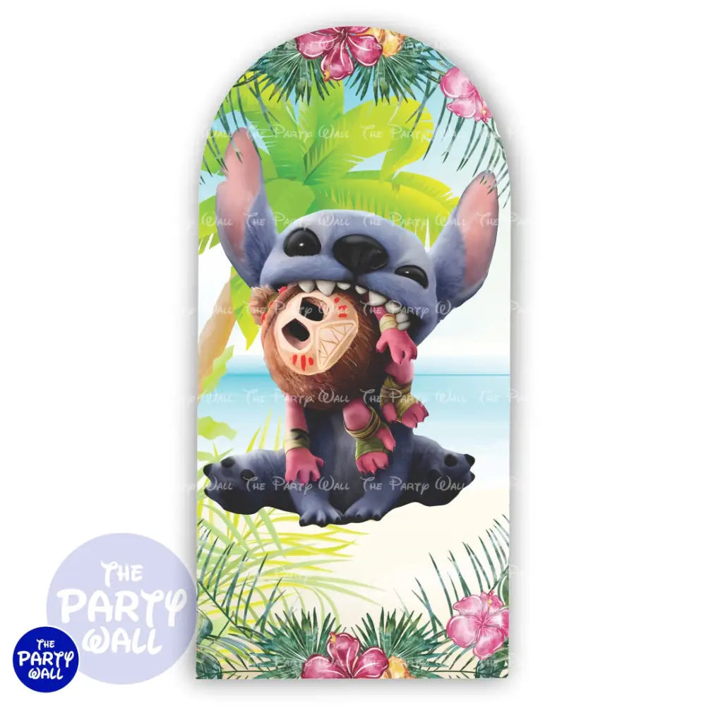 Lilo y Stitch - Funda para mampara de punta redonda o rectangular Mampara de punta redonda