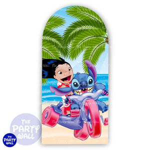 Lilo y Stitch - Funda para mampara de punta redonda o rectangular Mampara de punta redonda
