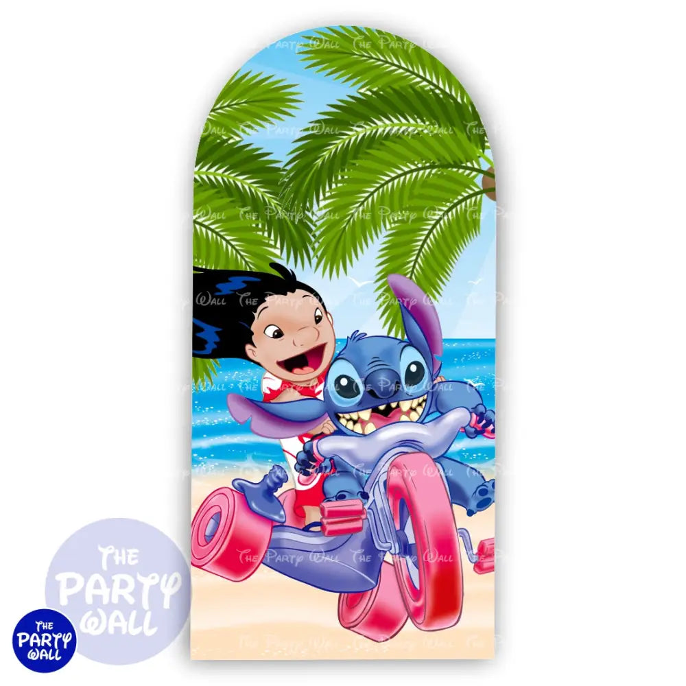 Lilo y Stitch - Funda para mampara de punta redonda o rectangular Mampara de punta redonda
