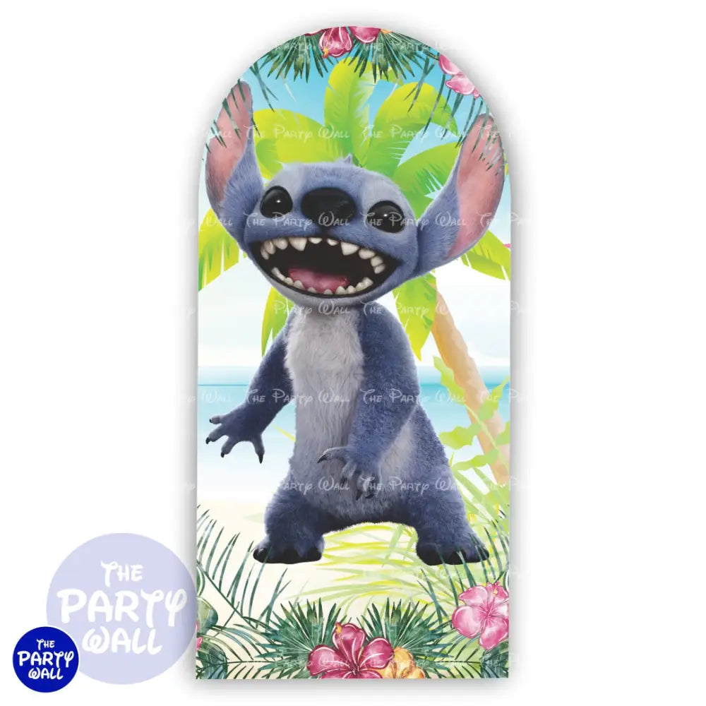 Lilo y Stitch - Funda para mampara de punta redonda o rectangular Mampara de punta redonda