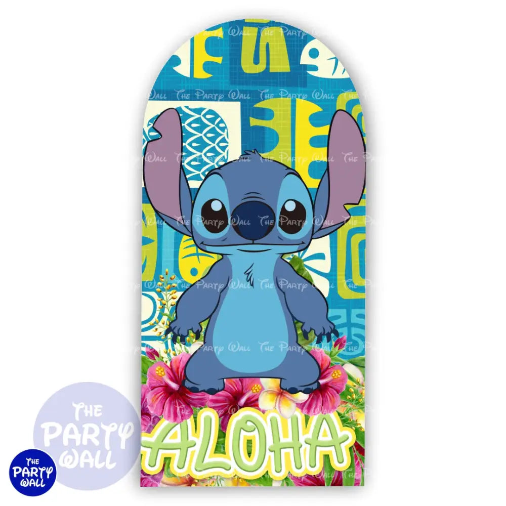 Lilo y Stitch - Funda para mampara de punta redonda o rectangular Mampara de punta redonda