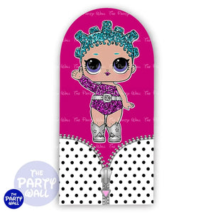 LOL Surprise - Funda para mampara de punta redonda o rectangular Mampara de punta redonda