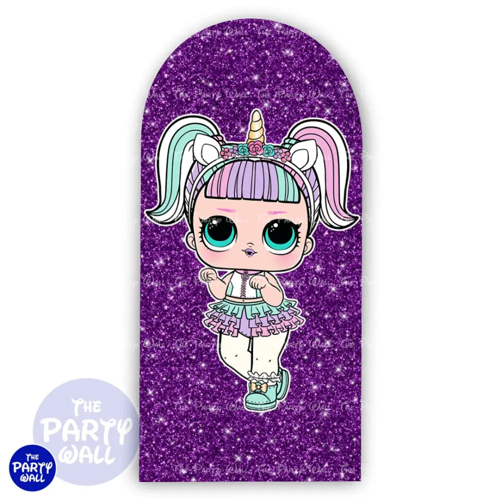 LOL Surprise - Funda para mampara de punta redonda o rectangular Mampara de punta redonda