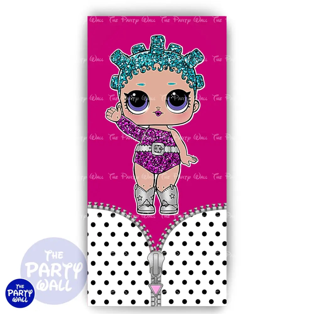 LOL Surprise - Funda para mampara de punta redonda o rectangular Mampara de punta redonda