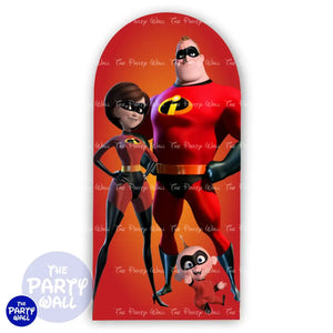 Los Increíbles - Funda para mampara de punta redonda o rectangular Mampara de punta redonda