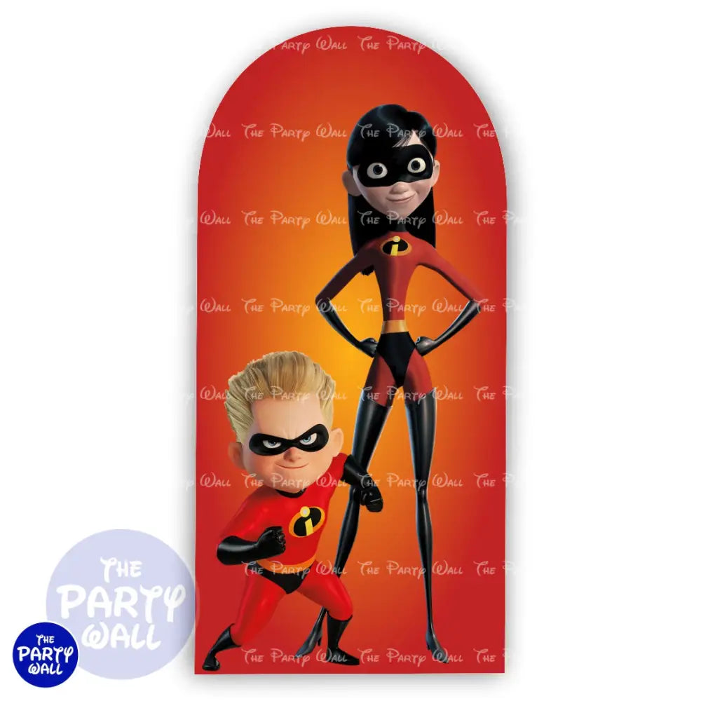 Los Increíbles - Funda para mampara de punta redonda o rectangular Mampara de punta redonda