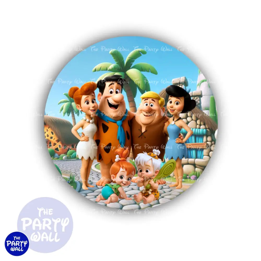 Los Picapiedra - Funda para mampara circular Circular