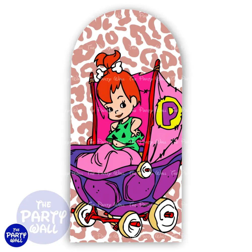 Los Picapiedra - Funda para mampara de punta redonda o rectangular Mampara de punta redonda