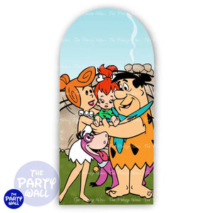 Los Picapiedra - Funda para mampara de punta redonda o rectangular Mampara de punta redonda