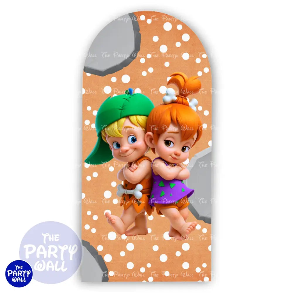 Los Picapiedra - Funda para mampara de punta redonda o rectangular Mampara de punta redonda