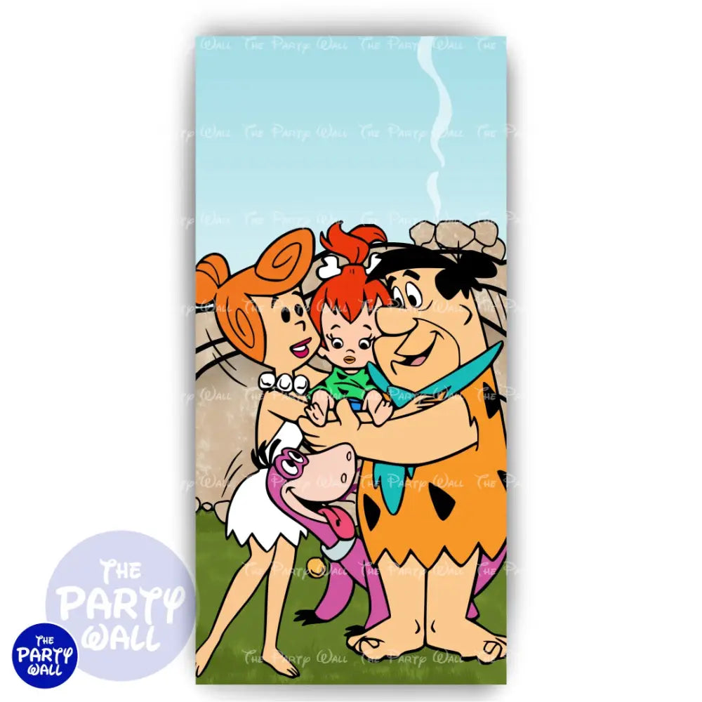 Los Picapiedra - Funda para mampara de punta redonda o rectangular Mampara de punta redonda