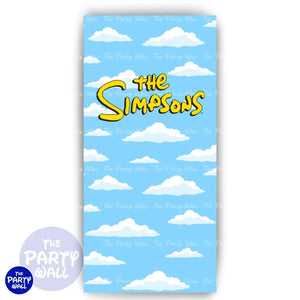 Los Simpsons - Funda para mampara de punta redonda o rectangular Mampara de punta redonda