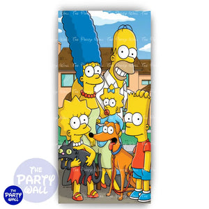 Los Simpsons - Funda para mampara de punta redonda o rectangular Mampara de punta redonda